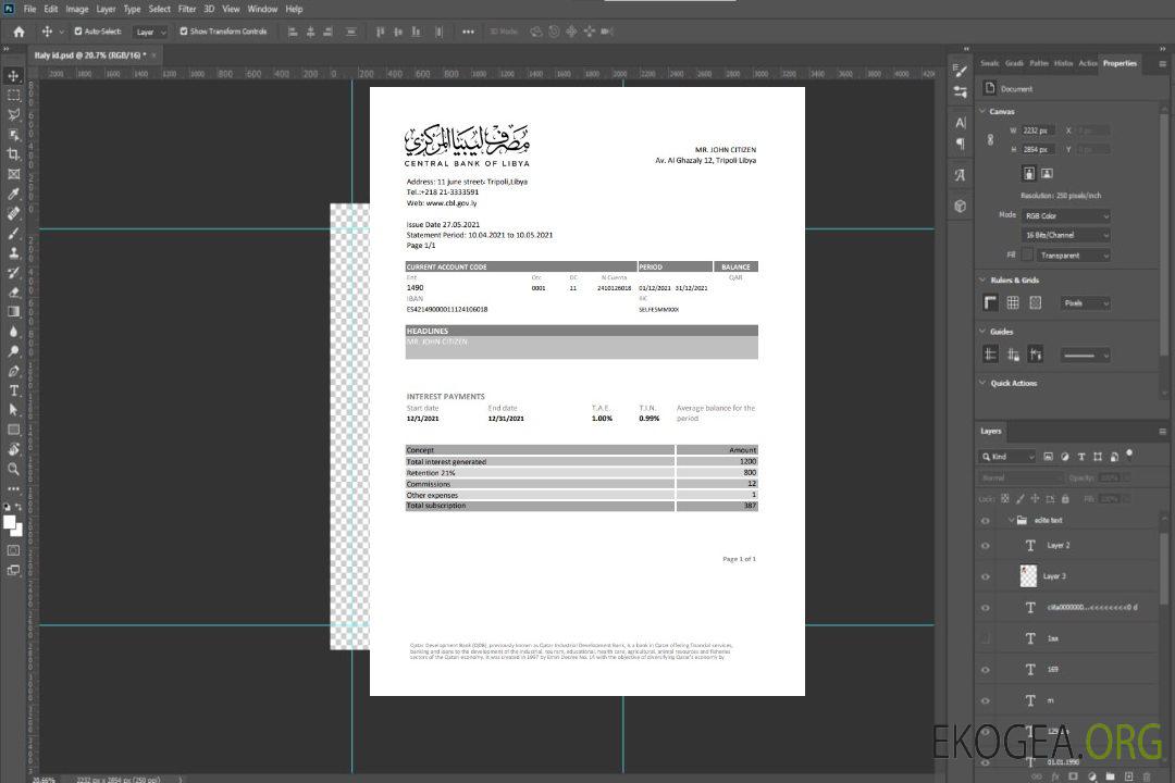 Banque centrale libyenne de Libye excel pdf template